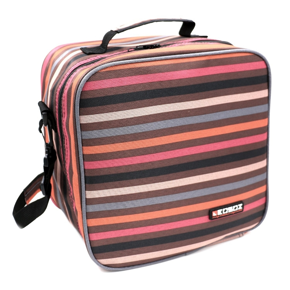 NWT Kosox Colorful Striped Lunch Bag with Handle